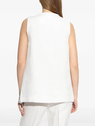 Etro White Vest In White