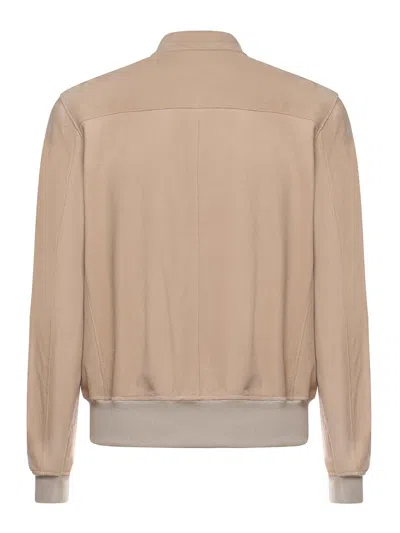 Eleventy Buttoned Suede Jacket In Brown