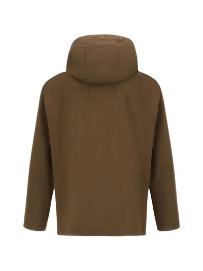 Herno Parka In Compact Light Nylon In Brown