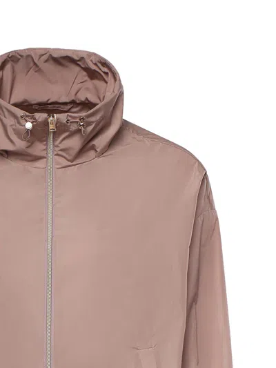 Herno Zipped Drawstring Hem Jacket In Pink