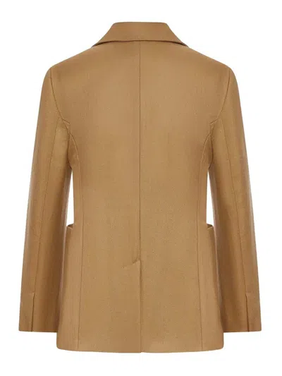 Max Mara Desert Will Jacket In Brown
