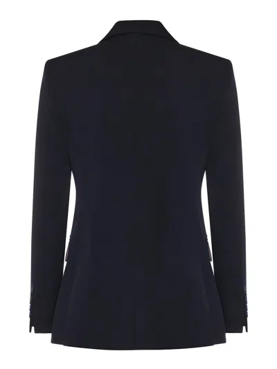 Max Mara Double-breasted Comfort Wool Blazer In Multi