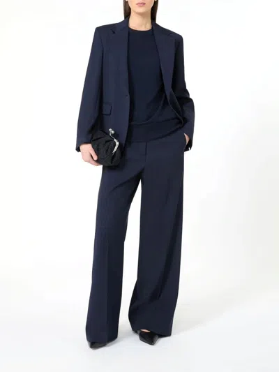 Weekend Max Mara Vento Basic Wool And Cashmere Sweater By In Blue