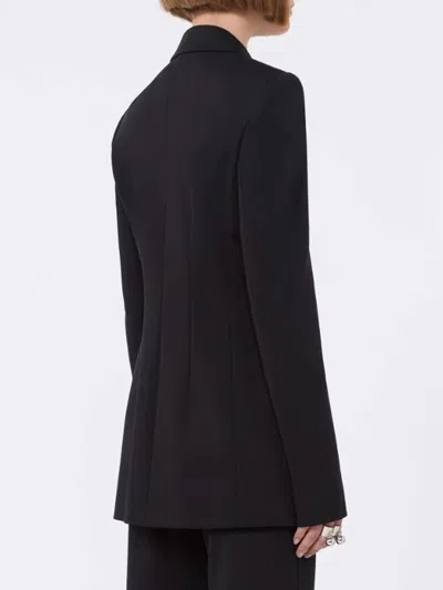 Sportmax Double-breasted Jacket Featuring Button Detailing In Black