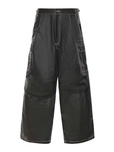Pdf Contrast-stitch Cargo Pants In Black