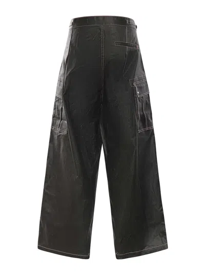 Pdf Contrast-stitch Cargo Pants In Black