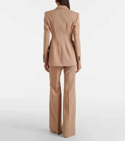 Sportmax Virgin Wool Flared Pants In Multi