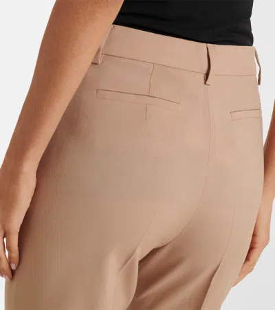 Sportmax Virgin Wool Flared Pants In Multi