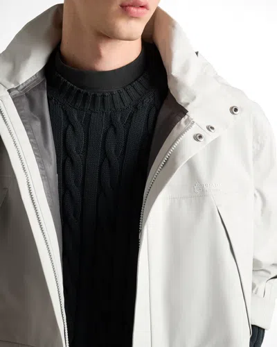 Prada Technical Fabric Jacket In White
