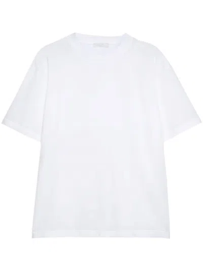 Prada Cotton T-shirt In White