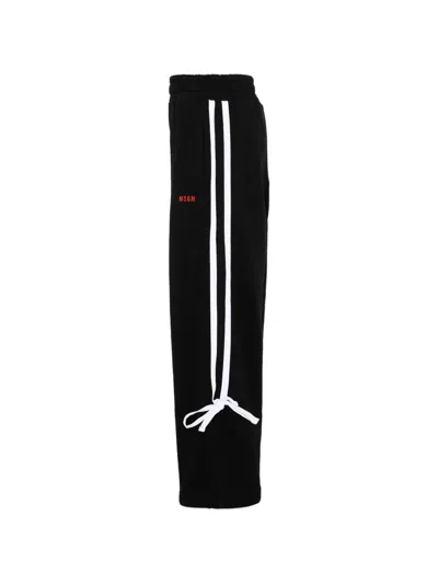 Msgm Logo-print Side-stripe Track Pants In Multi
