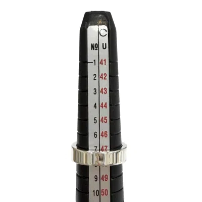 Pre-owned Hermes Silver Silver 925 Band Ring ()