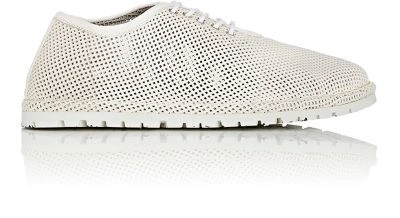 Marsèll Diamond-perforated Leather Oxfords In White