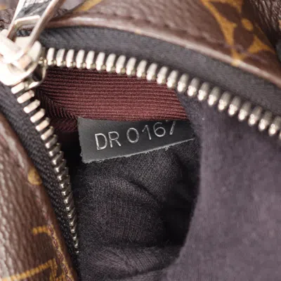 Pre-owned Louis Vuitton Black Brown Monogram Macassar Coated Canvas Leather Backpack () In Multi