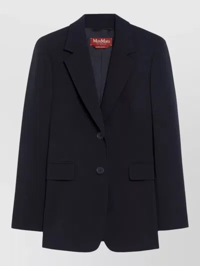 Max Mara Tailored Jacket Linz Notched Lapels Buttons In Multi