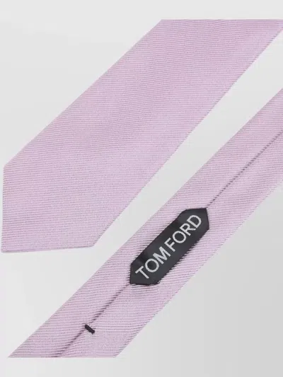 Tom Ford Solid Silk Tie Slim Tailoring Look In Pink