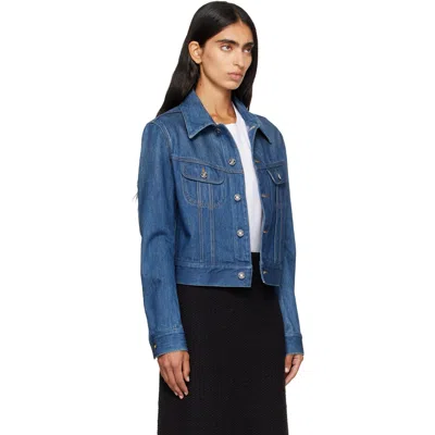 Givenchy Regular Fit Cotton Denim Jacket In Blue