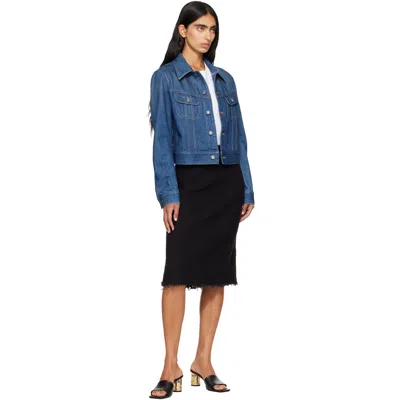 Givenchy Regular Fit Cotton Denim Jacket In Blue