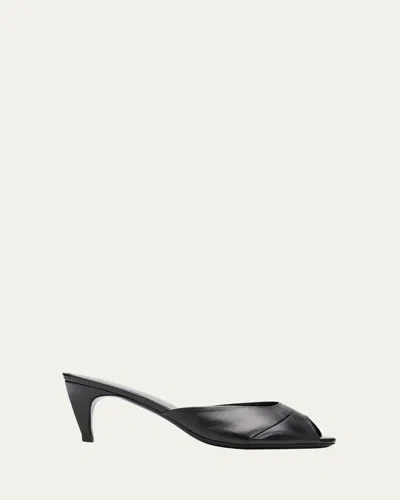 Jude 65mm Cava Leather Mules In Multi
