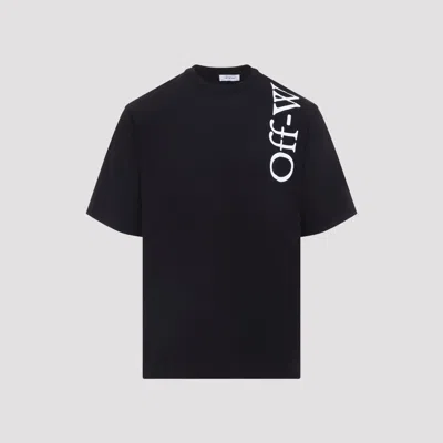 Off-white Off White Vertical Bookish Skate Cotton T-shirt In Black