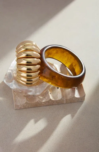 St. Moran Brown Lucite® Bangle In Brown