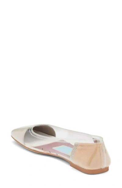 Jeffrey Campbell Perception Square Toe Flat In White