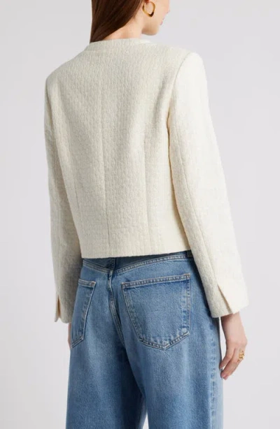 Nordstrom Collarless Jacket In Neutral