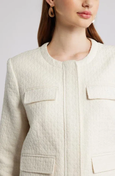 Nordstrom Collarless Jacket In Neutral