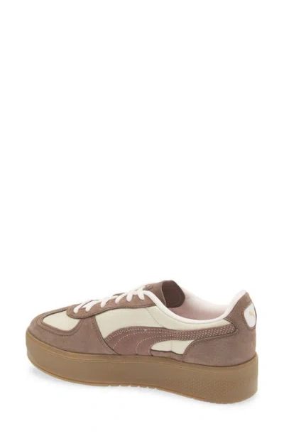 Puma Palermo Elevata Platform Sneaker In White
