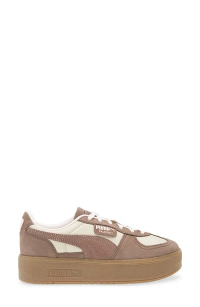 Puma Palermo Elevata Platform Sneaker In White