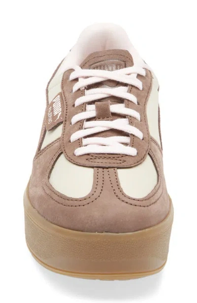 Puma Palermo Elevata Platform Sneaker In White