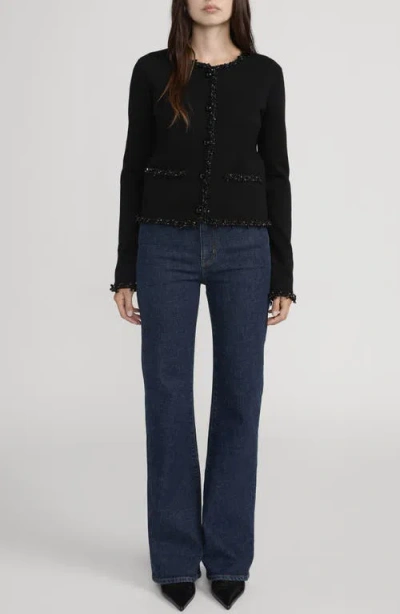 Frame The Pixie Arrow High Waist Bootcut Jeans In Blue