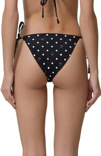 Afrm Cali Side Ties Bikini Bottoms In Black