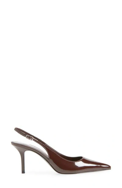 Mango Sol Slingback Pump In Brown
