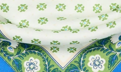 Bcbgeneration Block Print Triangular Scarf In Blue