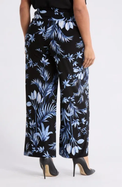 Anne Klein Pull-on Wide Leg Pants In Multi