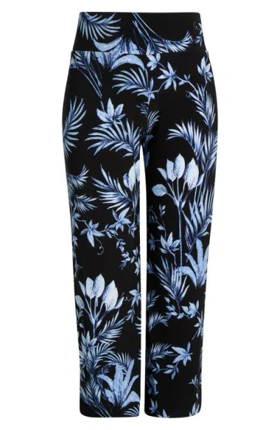 Anne Klein Pull-on Wide Leg Pants In Multi