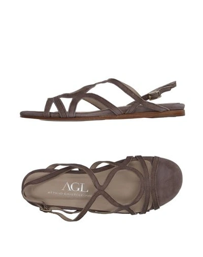 Agl Attilio Giusti Leombruni Sandals In Grey