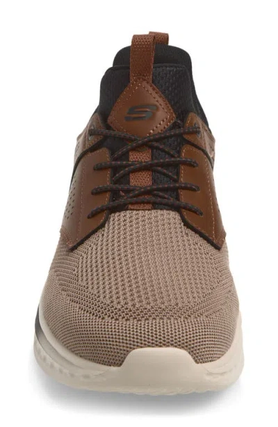 Skechers Wide Width Slade Breyer Sneaker In Brown