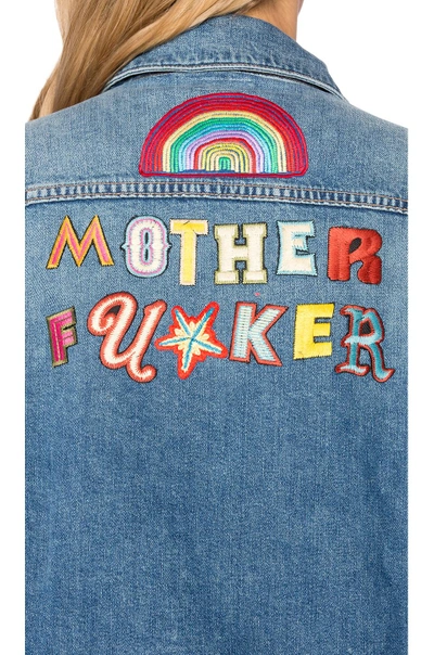 Shop Mother The Drifter Jacket In  Fucker Cat Nip