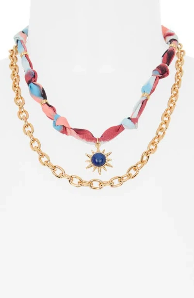 Leith 2-pack Assorted Necklaces In Purple