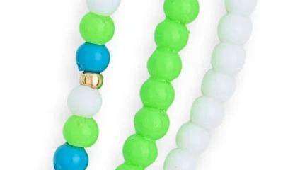 Leith 3-pack Assorted Beaded Necklaces In Transparent