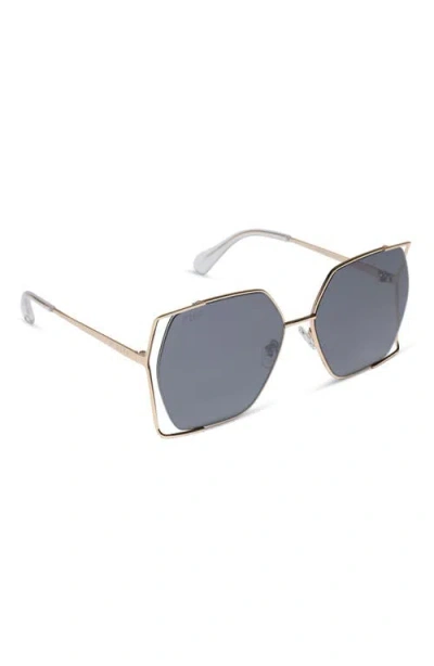 Diff 61mm Dawn Geometric Sunglasses In Blue