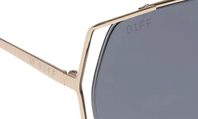 Diff 61mm Dawn Geometric Sunglasses In Blue