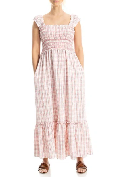 Max Studio Tiered Printed Sundress In Neutral