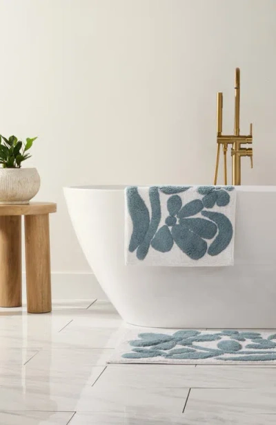 Homespun Arc Patterned Bath Mat