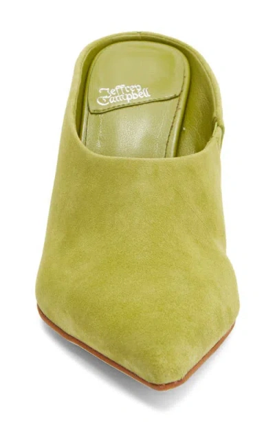 Jeffrey Campbell Vader Pointed Toe Mule In Green