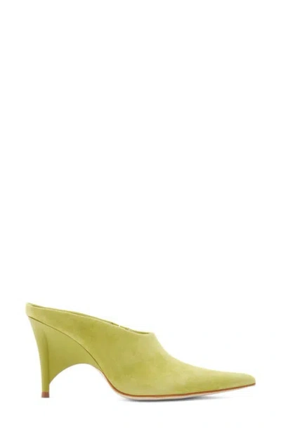 Jeffrey Campbell Vader Pointed Toe Mule In Green