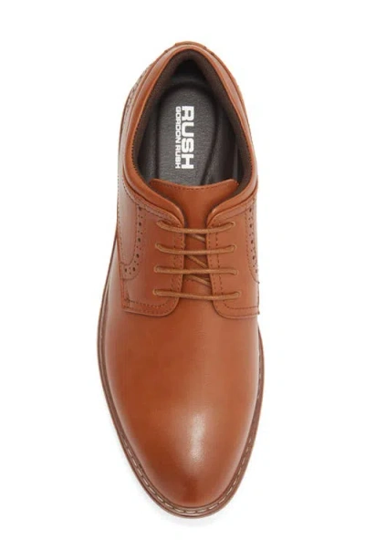 Rush By Gordon Rush Brogue Plain Toe Derby In Brown