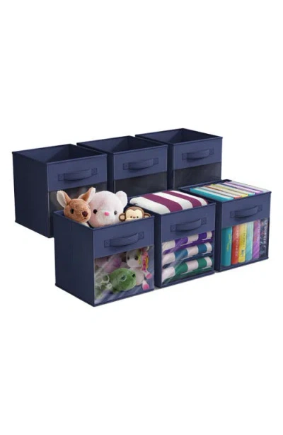 Sorbus 6-pack Window Storage Cubes In Blue